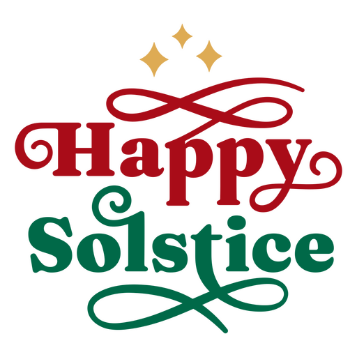 Happy lettering quote solstice