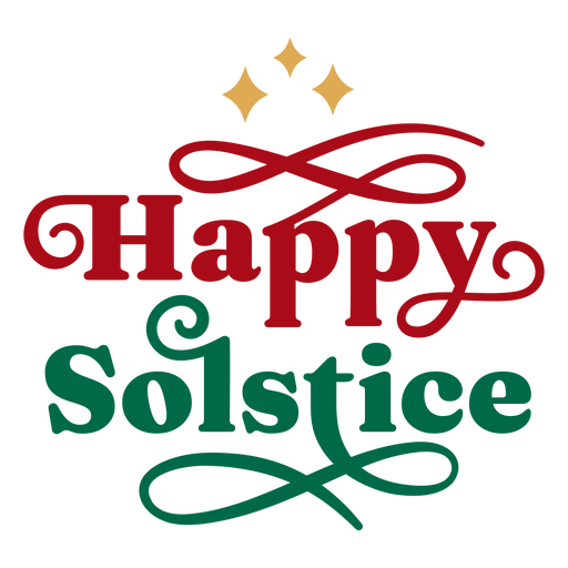 Happy Schriftzug Zitat Sonnenwende PNG-Design