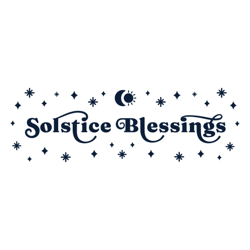 Solstice quote PNG Design