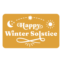 Solsticio cita plana feliz invierno Diseño PNG