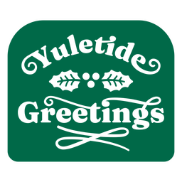 Weihnachtsgrüße flaches Zitat PNG-Design