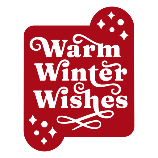 Winterflat zitat herzliche wünsche PNG-Design