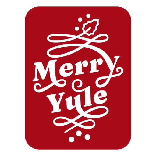 Citação plana de feliz yule Desenho PNG