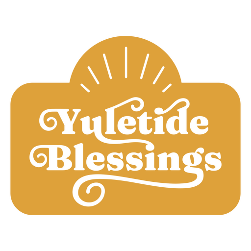 Yuletide blessings flat quote PNG Design