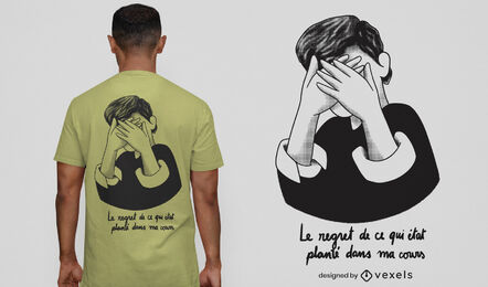 Verlegene Person Zitat T-Shirt-Design