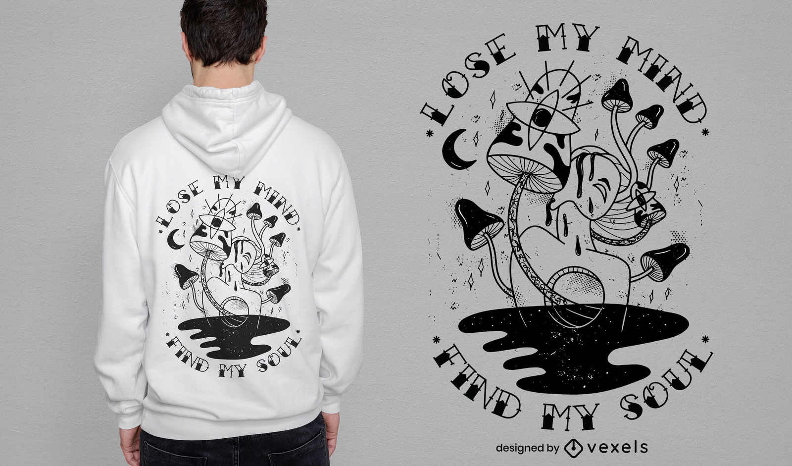 Lose my mind diseño de camiseta con cita de seta