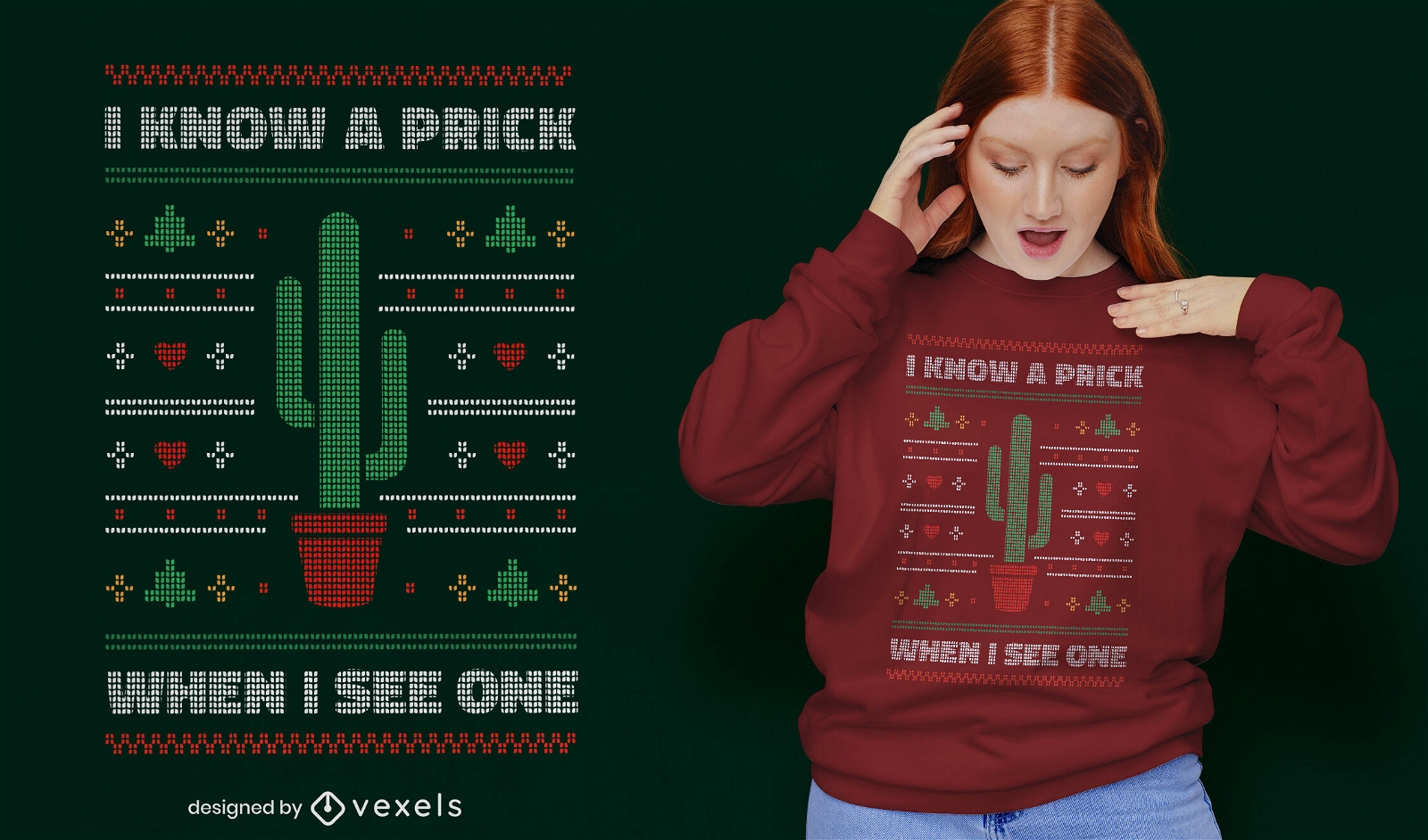 Funny prick cactus quote t-shirt design