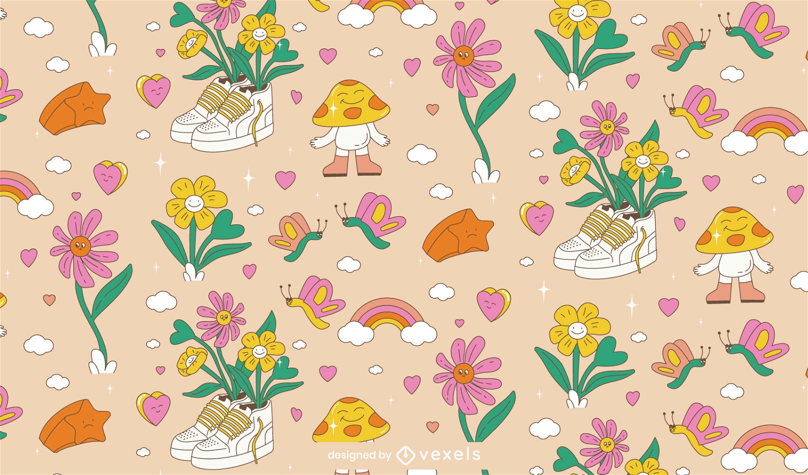 Cute Valentine's day pattern design