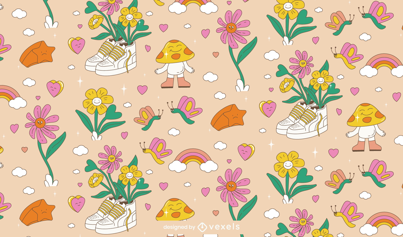 Cute Valentine's day pattern design