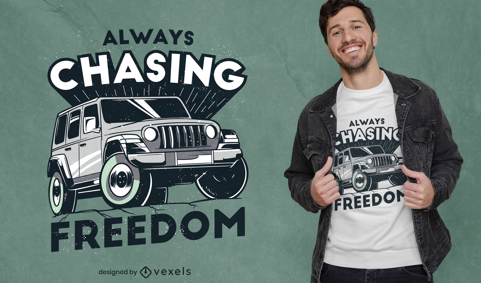 Design de t-shirt de citações do Freedom truck