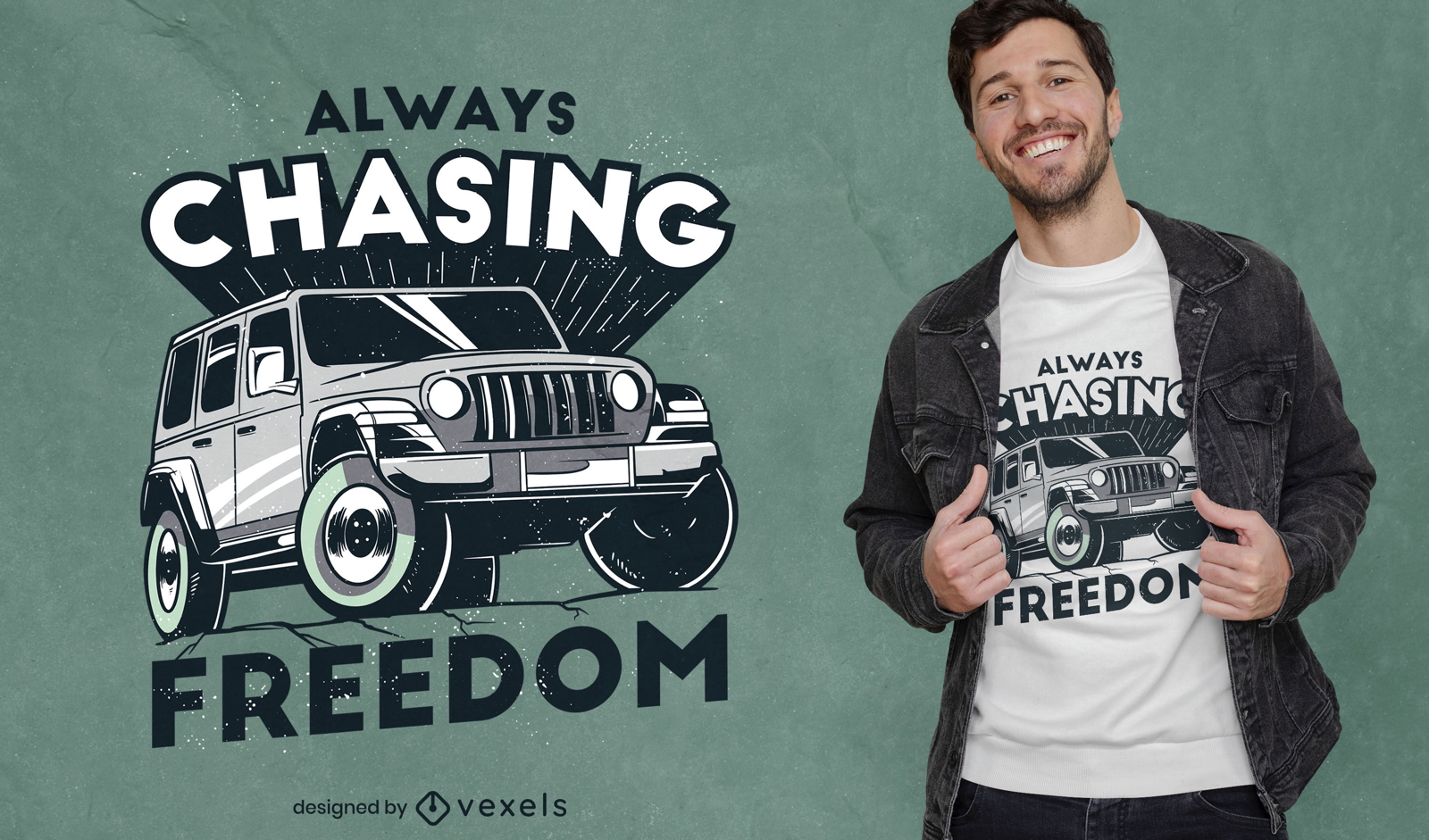 Diseño de camiseta Freedom Truck quote
