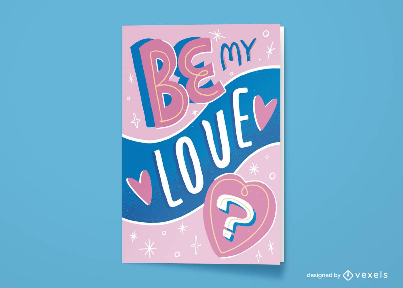 Cute Valentine's day greeting card design