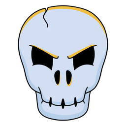 Skull cartoon character PNG Design Transparent PNG