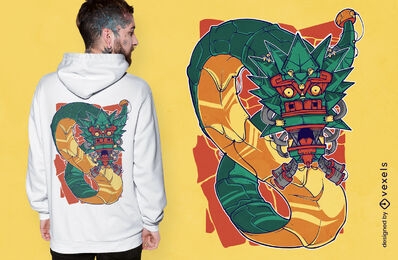 Quetzalcoatl mythology t-shirt design