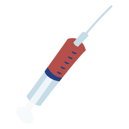 Icono de jeringa de suministros médicos Diseño PNG