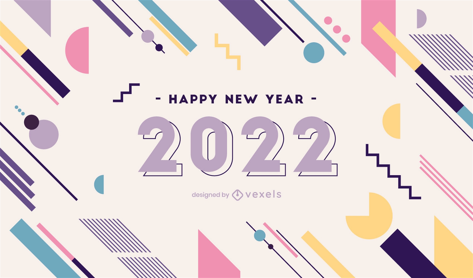 Awesome new year illustration design