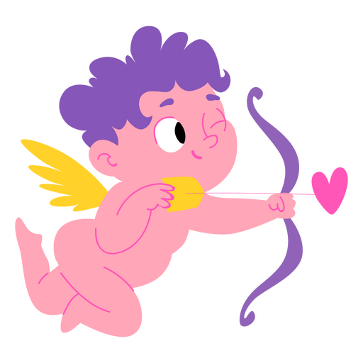 Cupido fofo com flecha