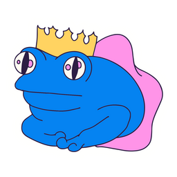 King frog color stroke PNG Design Transparent PNG