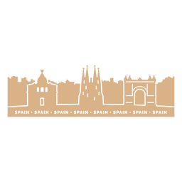 Horizonte da Espanha Desenho PNG