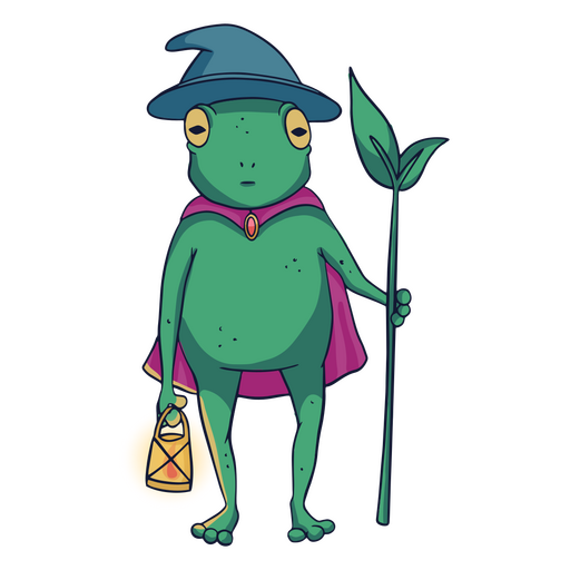 Mystic frog leaf character