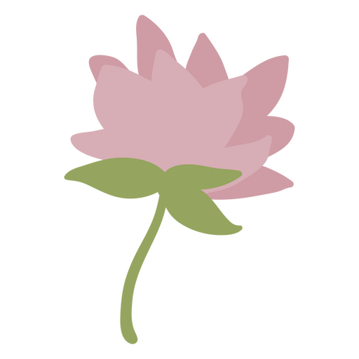 Delicate flat flower PNG Design