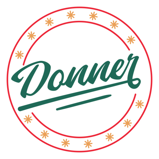 Distintivo de rena de Natal Donner