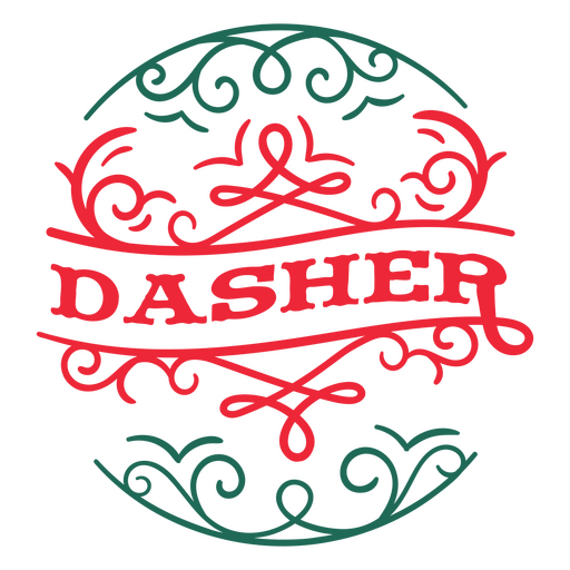 Distintivo de veado Dasher Desenho PNG