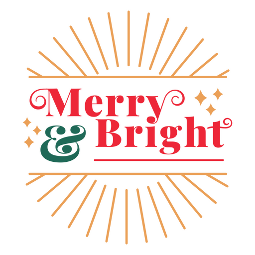 Fröhliches und helles Feiertagsabzeichen PNG-Design