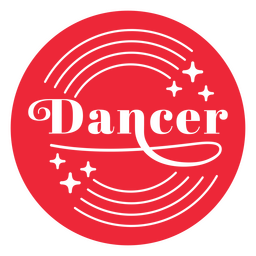 Distintivo de veado dançarino Desenho PNG