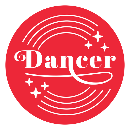 Tänzer-Hirsch-Abzeichen PNG-Design