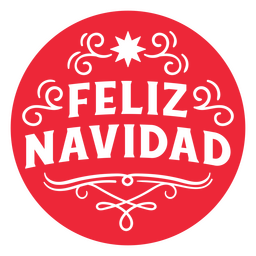 distintivo de feliz natal espanhol Desenho PNG