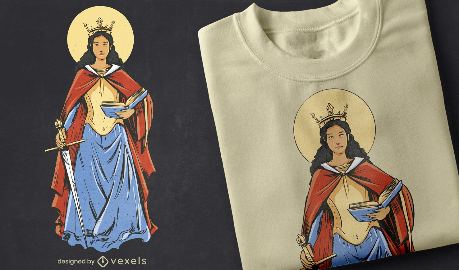Saint Dymphna t-shirt design