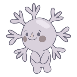 Personagem fofo de Natal de floco de neve Desenho PNG