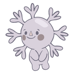 Snowflake Christmas cute character PNG Design Transparent PNG