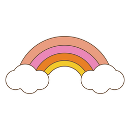 arco-íris do dia dos namorados Desenho PNG