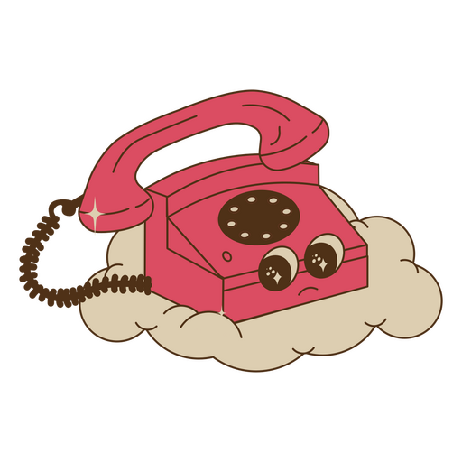 Personagem de telefone engraçado anti dia dos namorados Desenho PNG