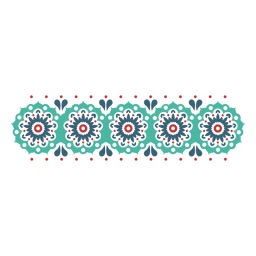 Guarda mandala floral en colores Diseño PNG Transparent PNG