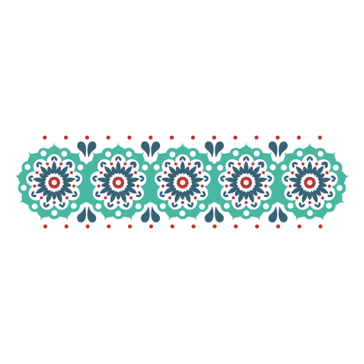 Guarda de mandala floral em cores Desenho PNG