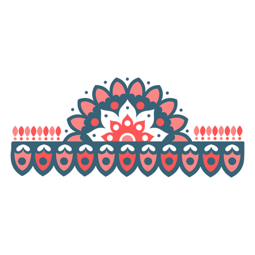 Großer Blumen-Mandala-Wächter PNG-Design