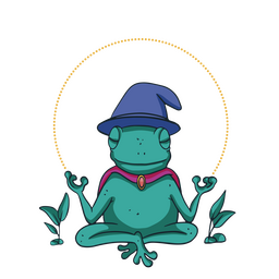 Mystic frog hat character