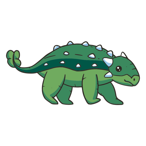 Traço de cor de dinossauro gliptodonte bebê Desenho PNG