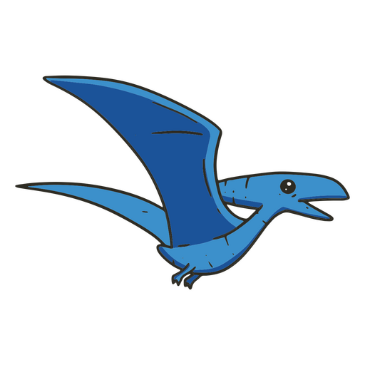 Traço de cor de dinossauro pterodáctilo bebê Desenho PNG