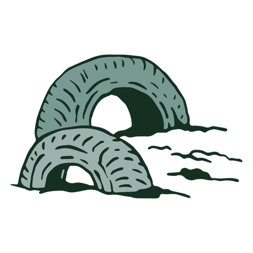 Begrabene Reifen PNG-Design