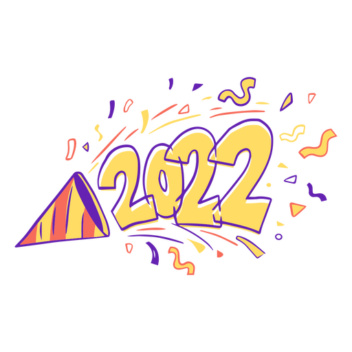 Celebração do ano novo de 2022 Desenho PNG