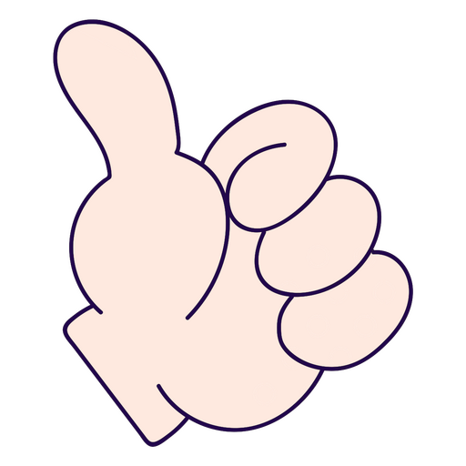 Emoji de polegar para cima Desenho PNG