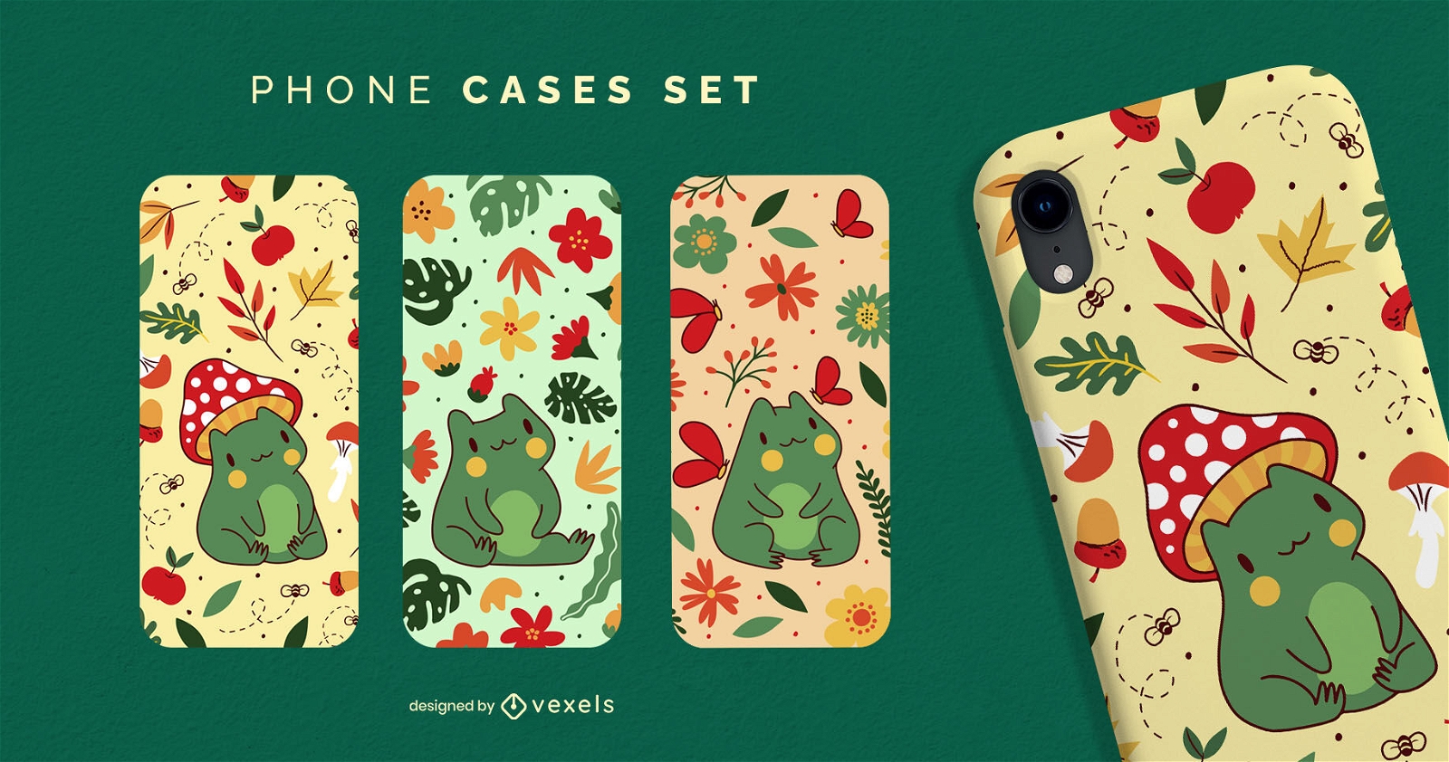 Cute frog phone case design