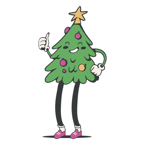 árbol de navidad, año nuevo, feliz, carácter Diseño PNG