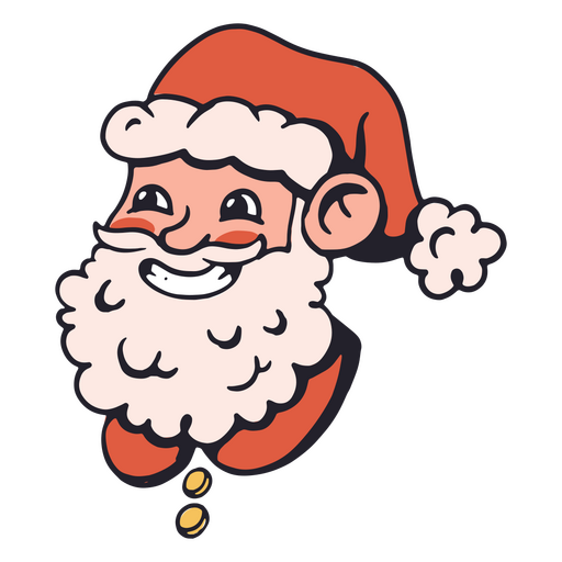 Christmas Santa Claus happy cartoon PNG Design