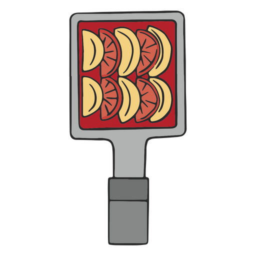 Speisen vom Raclette-Grill PNG-Design