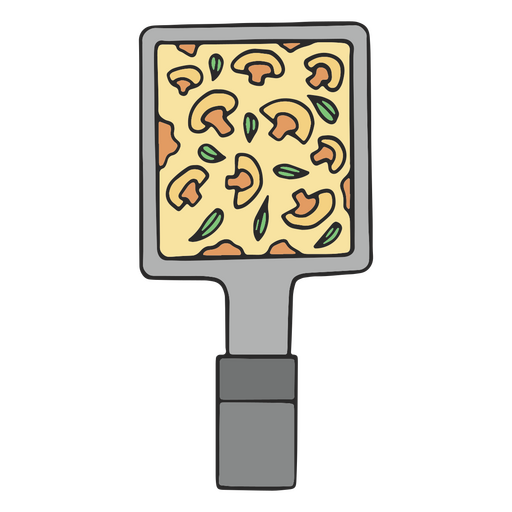 Raclette-Pilze grillen PNG-Design